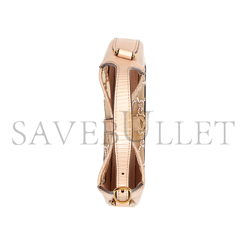 GUCCI JACKIE 1961 MINI CRYSTAL GG LIZARD BAG 677027 (19*13*3cm) GUCCI JACKIE 1961 MINI CRYSTAL GG LIZARD BAG 677027 (19*13*3cm)